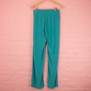 IMAN Blue Teal Stretch Leggings Small S